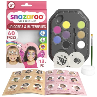 Snazaroo SNZ-1172181 Jednorožec farby na tvár 13 položiek